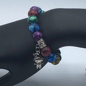 Howlite Bracelet W/Charm